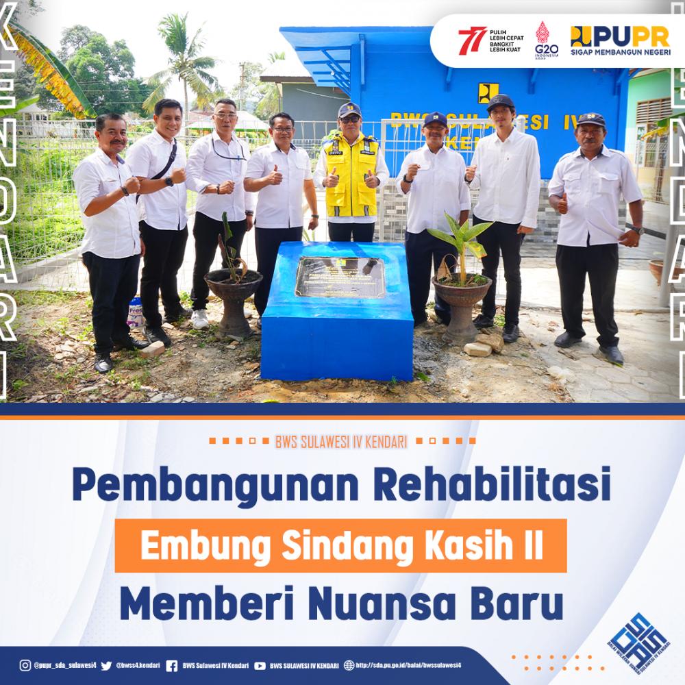 Pembangunan Rehabilitasi Embung Sindang Kasih II Memberi Nuansa Baru